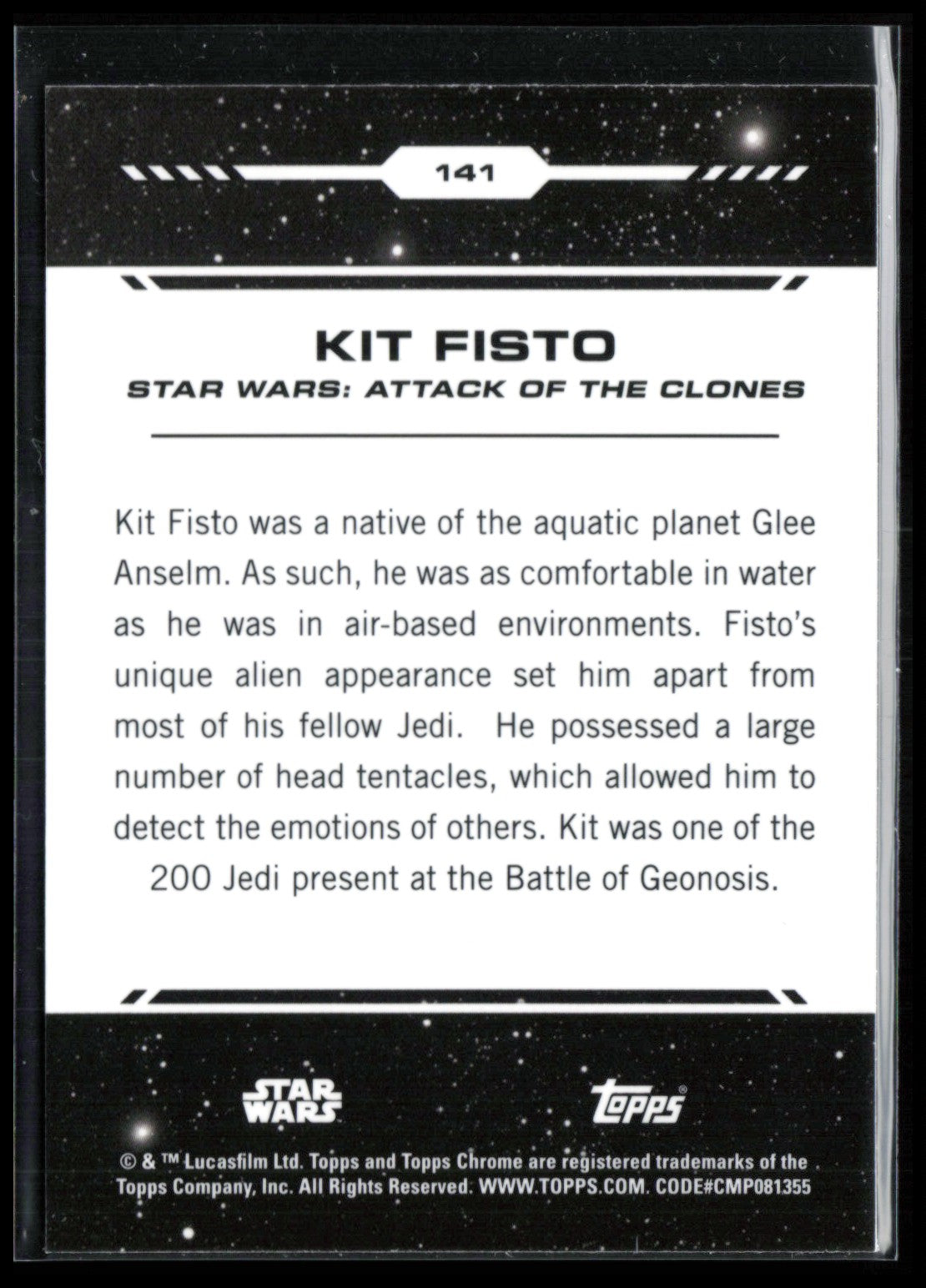 Kit Fisto Red Raywave 2024 Topps Chrome Star Wars