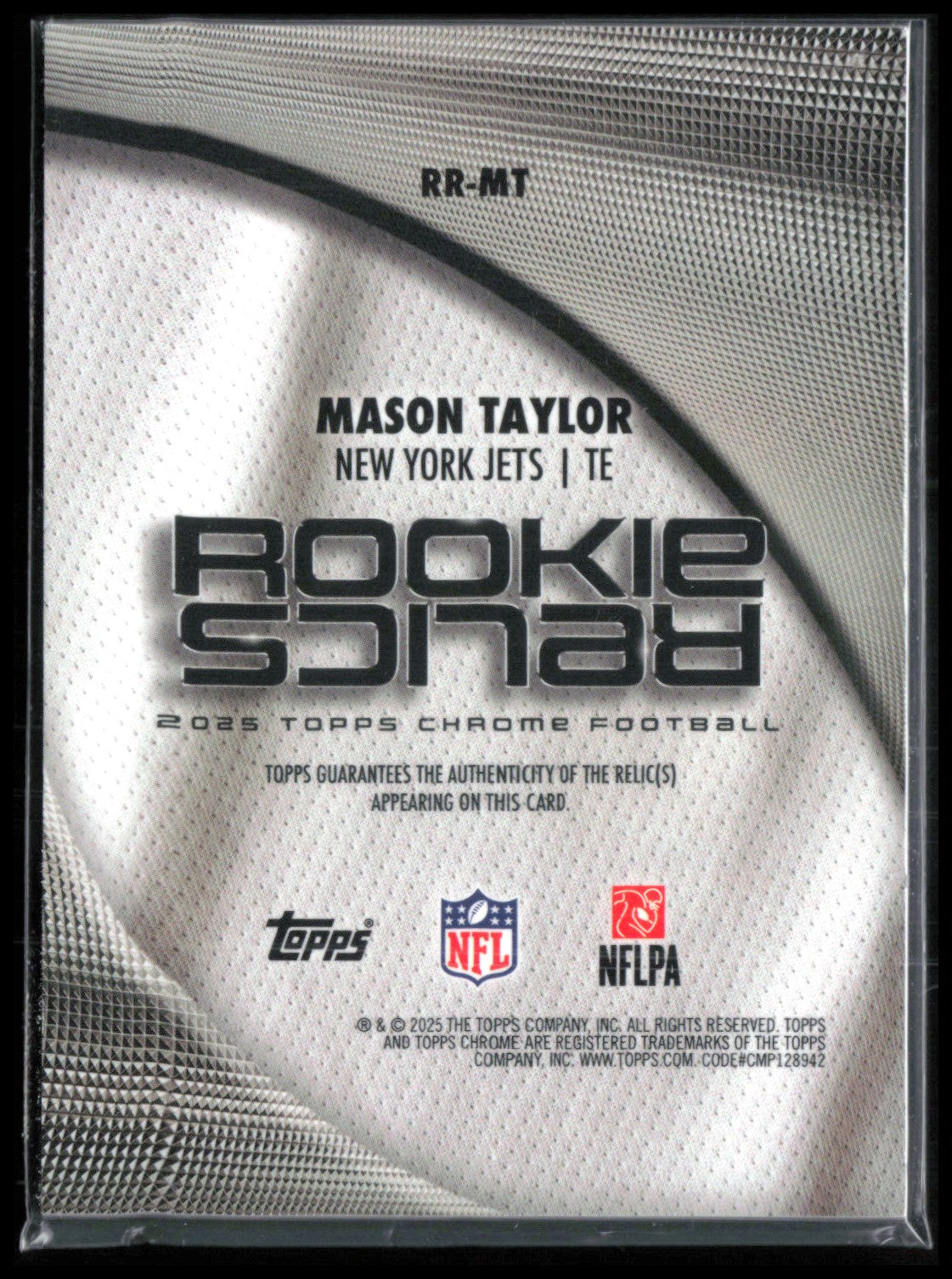 Mason Taylor RC /99 Player-Worn Relic Rookie Relics