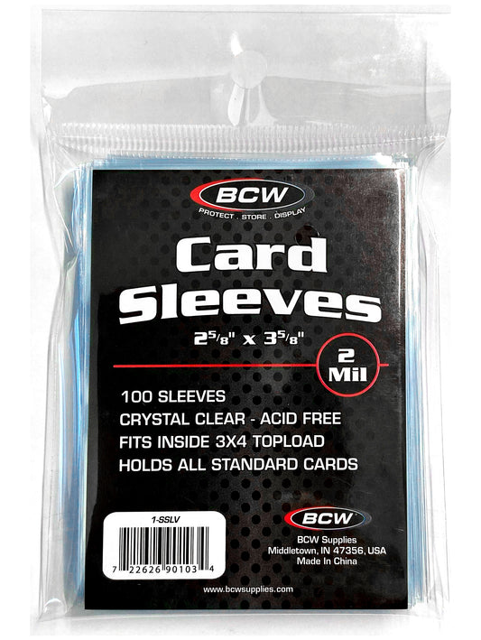 (100) BCW Soft Sleeves for Standard Cards