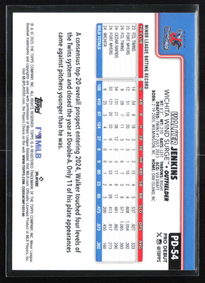 Walker Jenkins Pro Debut