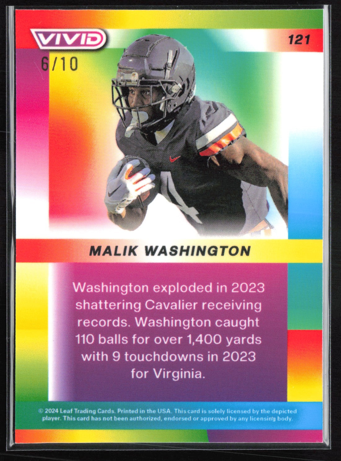 Malik Washington XRC /10 Leaf Vivid