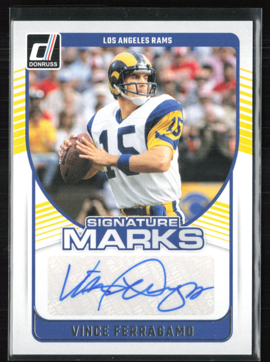 Vince Ferragamo Auto Signature Marks