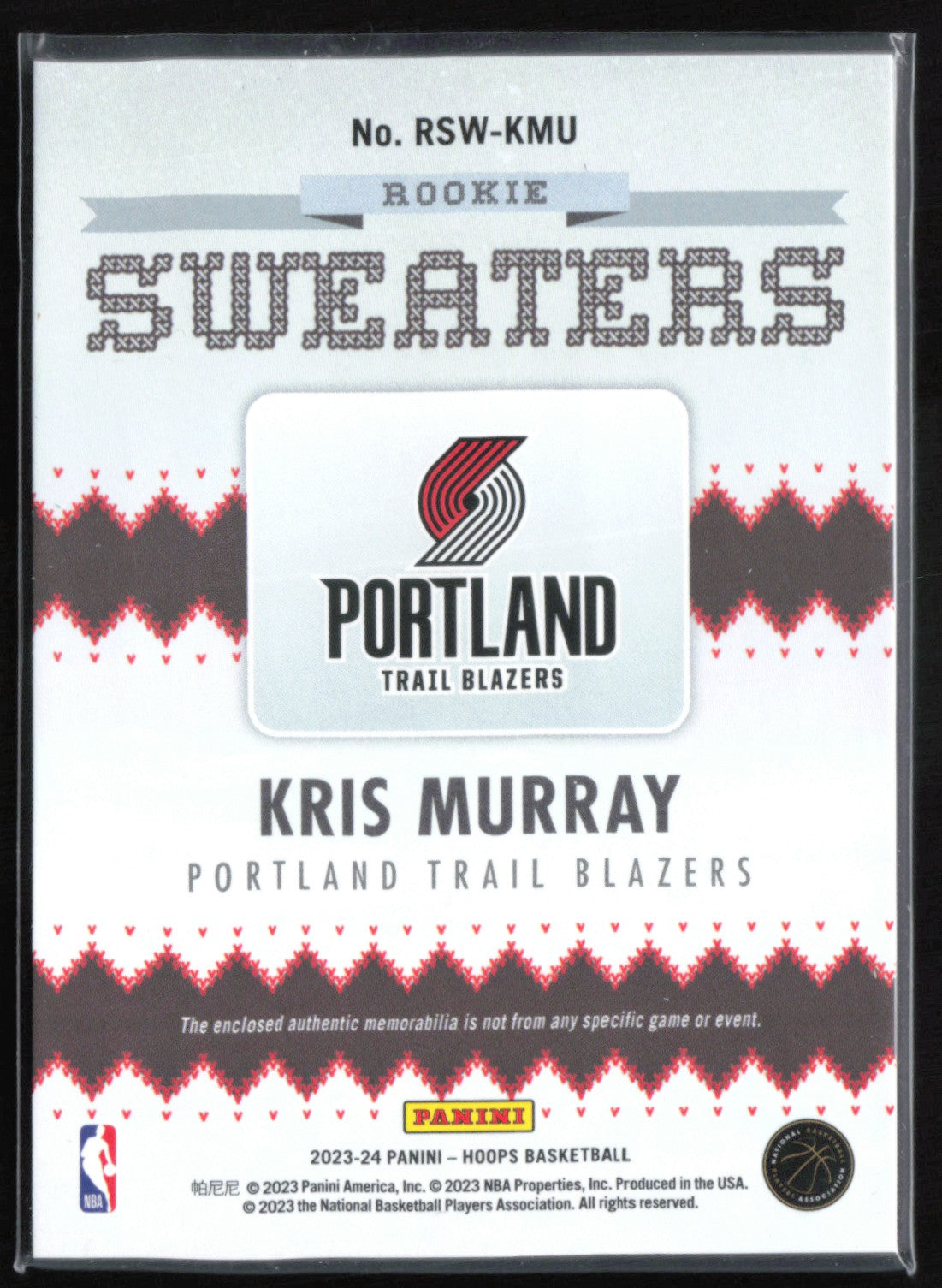 Kris Murray RC Sweaters