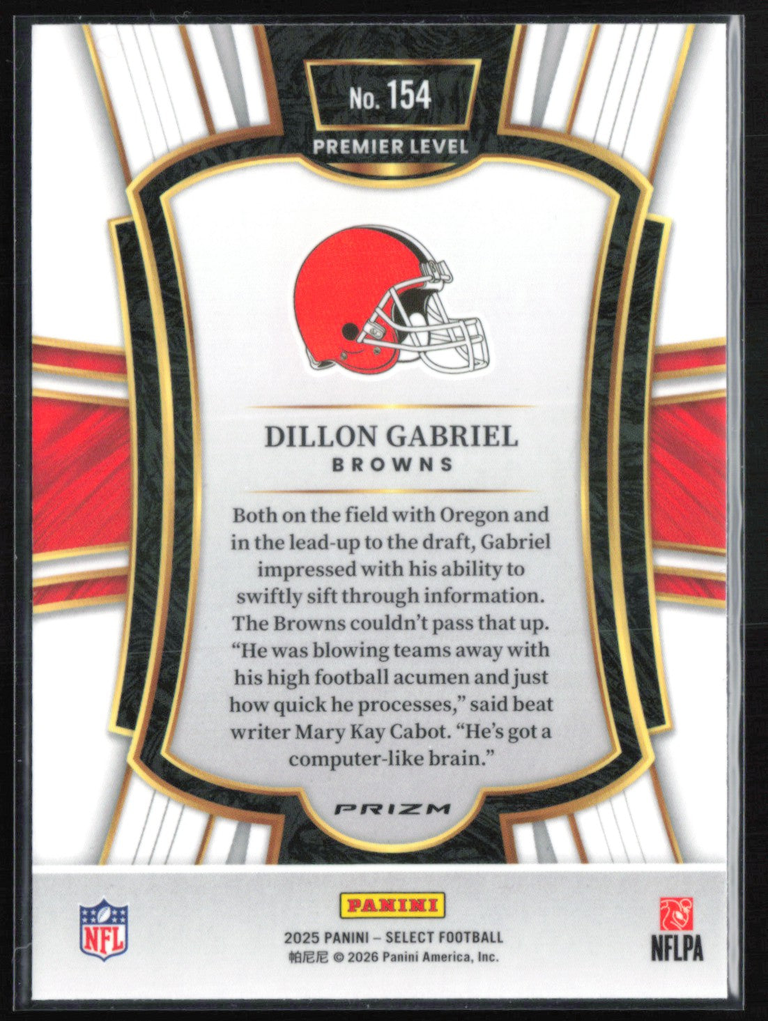Dillon Gabriel RC Black Red Shock
