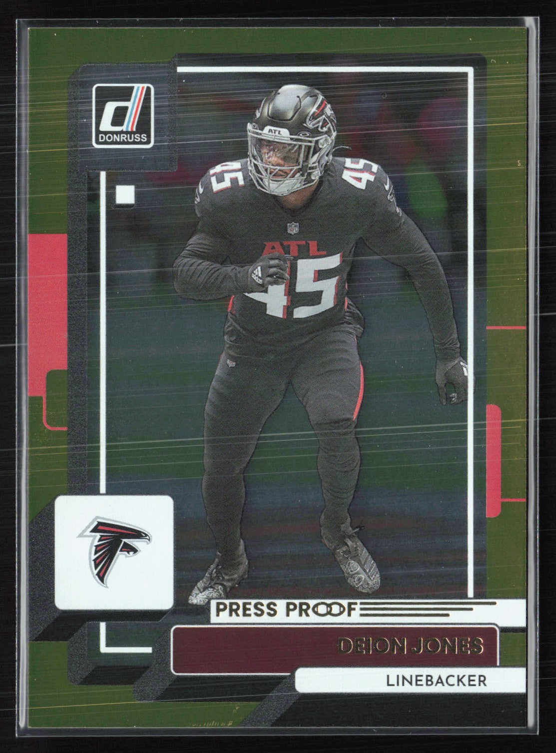 Deion Jones Press Proof Gold /50
