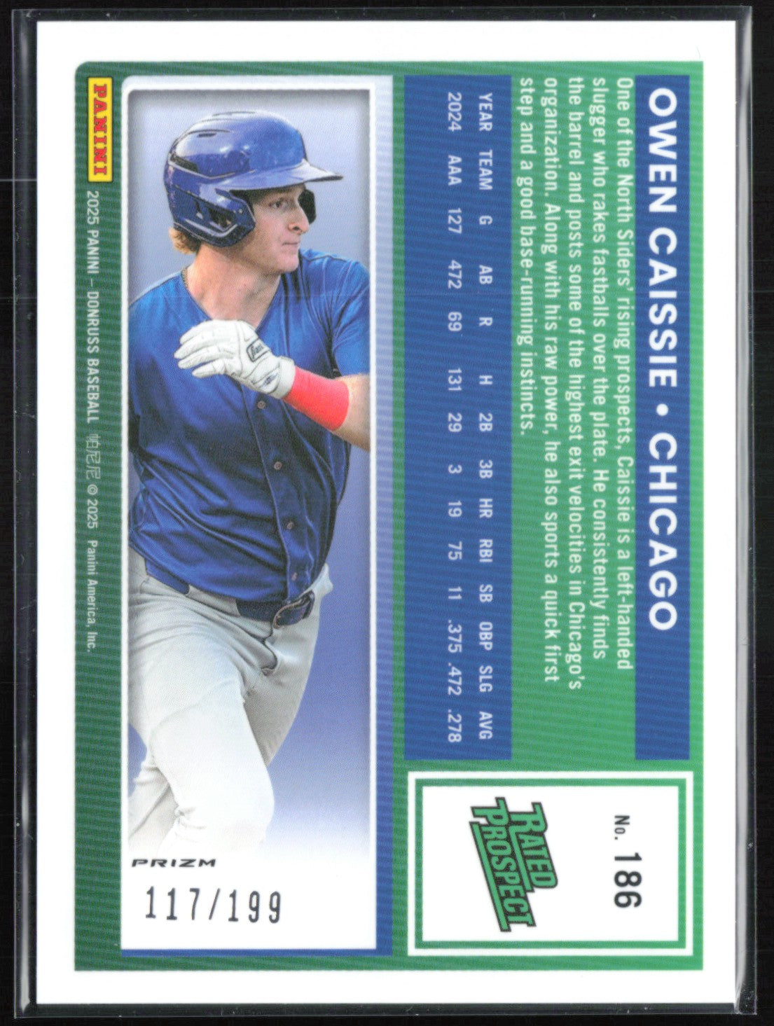 Owen Caissie Prospect Orange Holo /199
