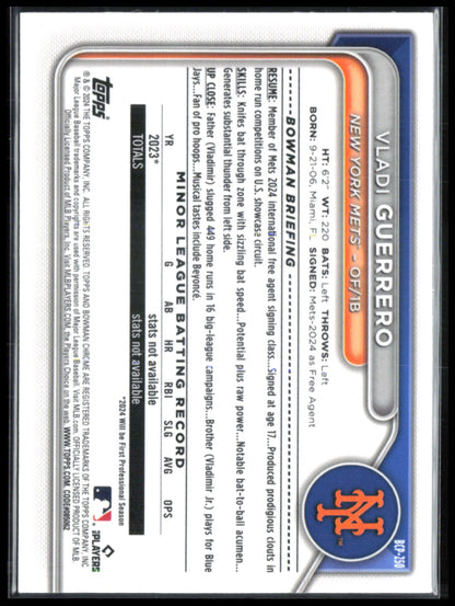 Vladi Guerrero 1st Bowman Chrome