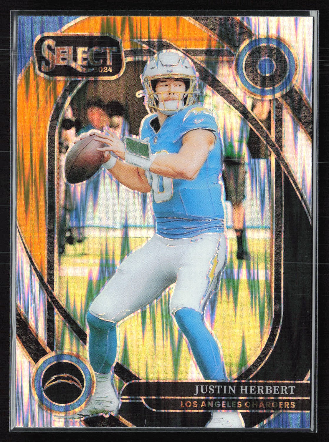 Justin Herbert Gold Black Shock Club Level 2024 Select
