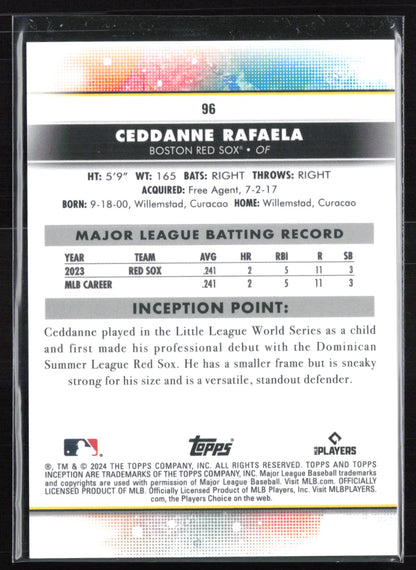 Ceddanne Rafaela RC Yellow /199 Inception