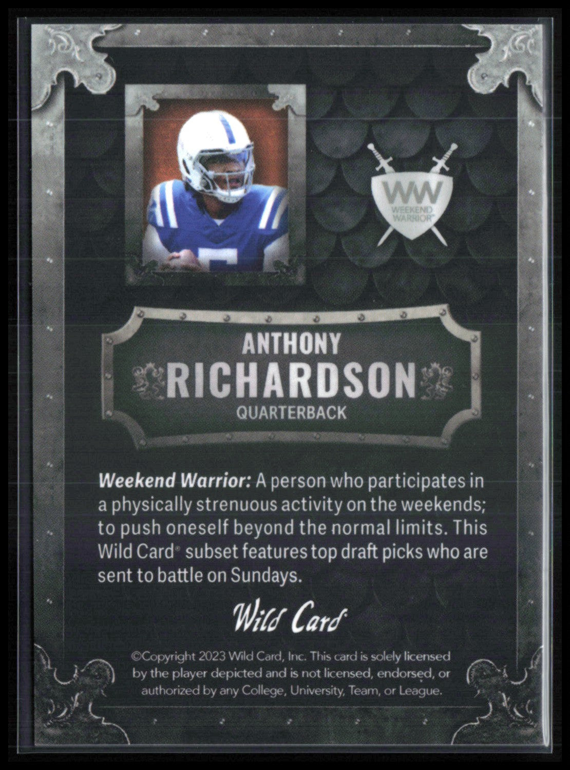 Anthony Richardson RC Wild Card /200