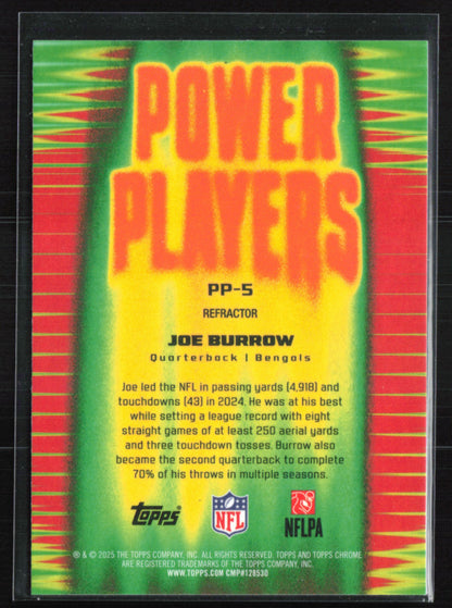 Joe Burrow Power Players Refractor