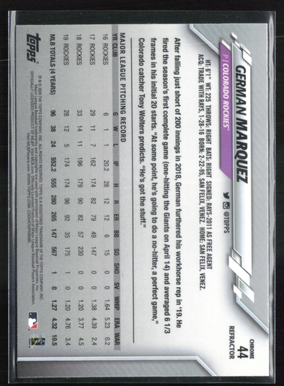 German Marquez Pink Refractor