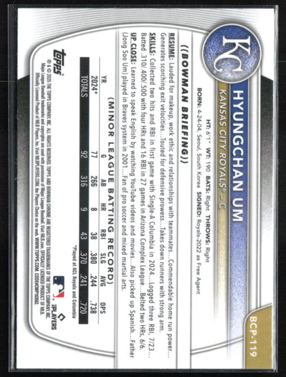 Hyungchan Um 1st Bowman Mojo