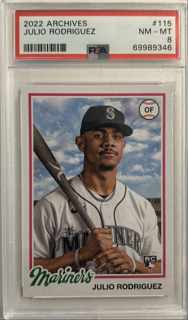 Julio Rodriguez RC 2022 Archives PSA 8 – Dollar Box