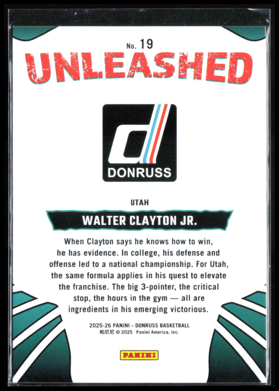 Walter Clayton Jr. RC Unleashed