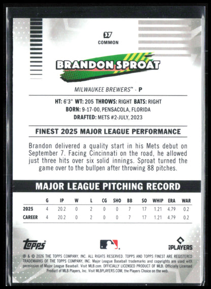 Brandon Sproat RC