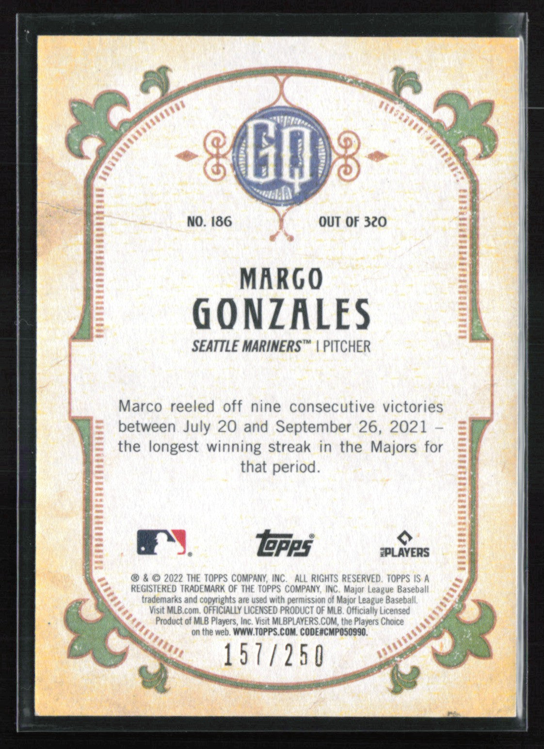 Marco Gonzales Blue /250