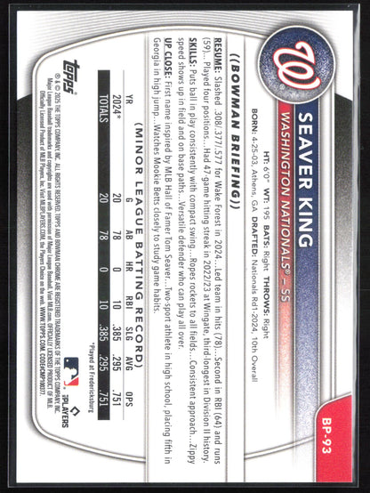 Seaver King Prospects
