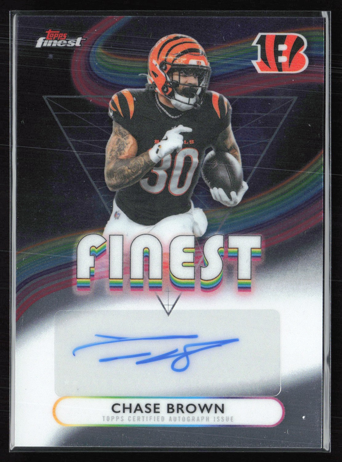 Chase Brown Auto 2025 Topps Finest