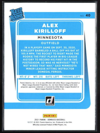 Alex Kirilloff RC Pink