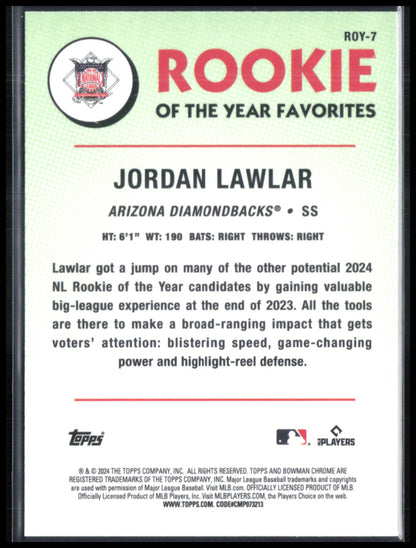 Jordan Lawlar RC