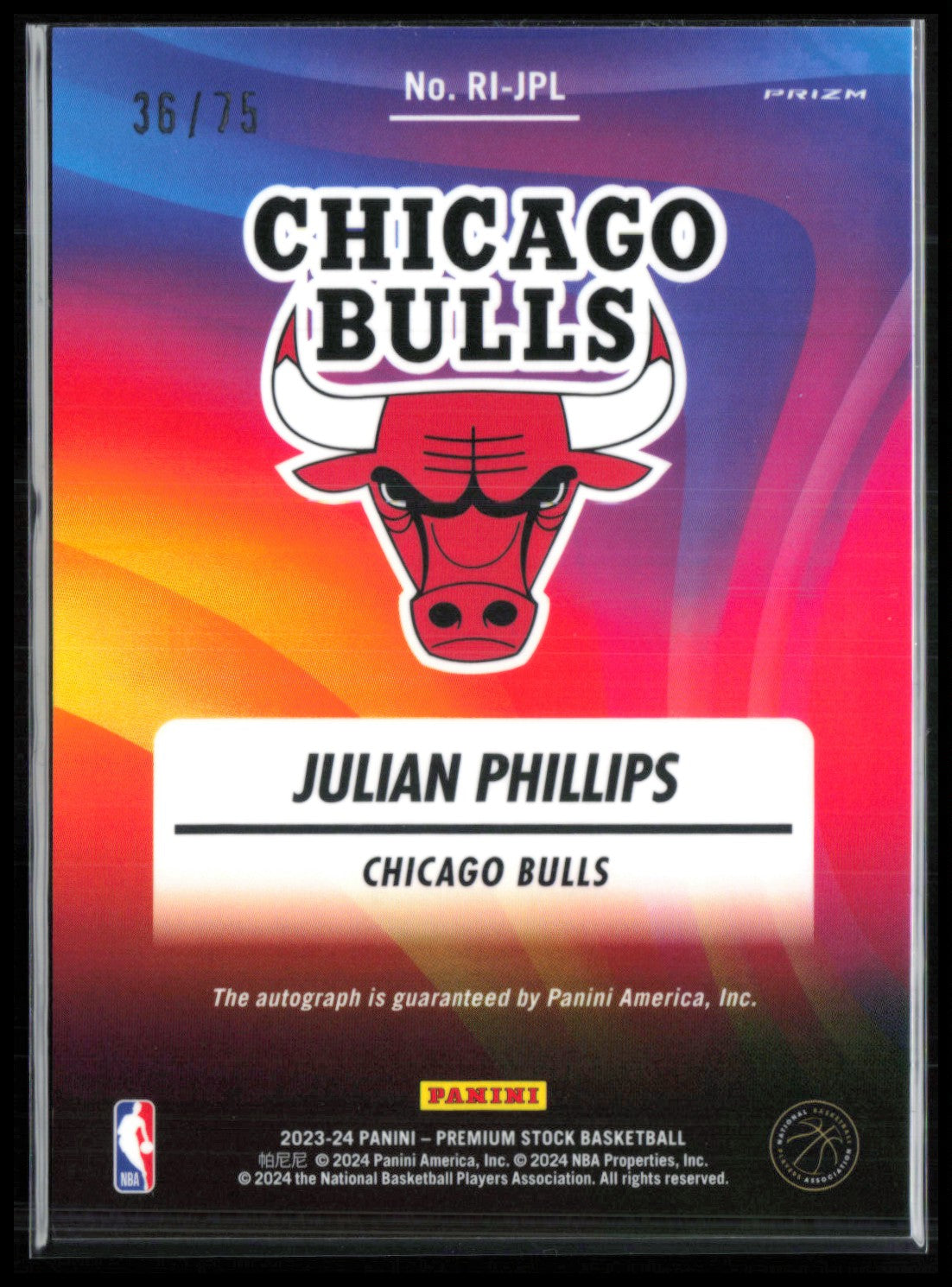Julian Phillips RC Auto Rookie Ink /75 Scope