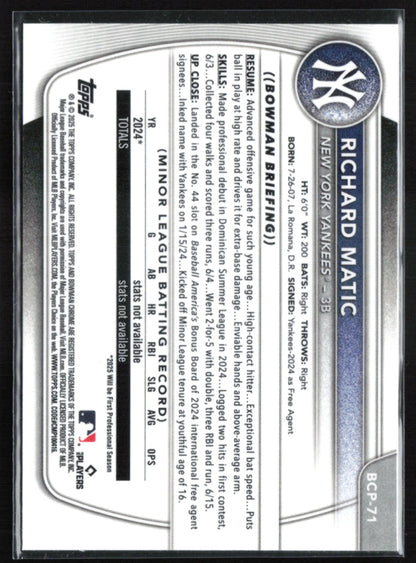 Richard Matic 1st Bowman