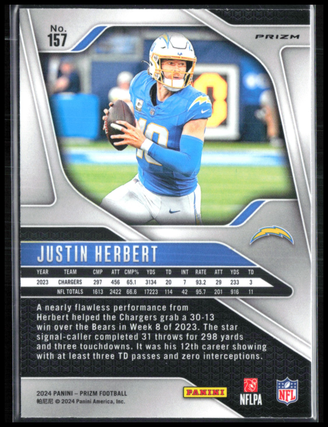 Justin Herbert Silver Prizm