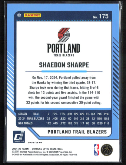 Shaedon Sharpe Purple