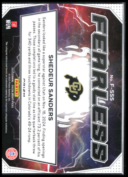 Shedeur Sanders RC Green Prizm Fearless