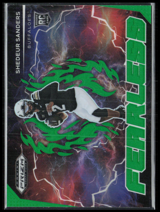 Shedeur Sanders RC Green Prizm Fearless