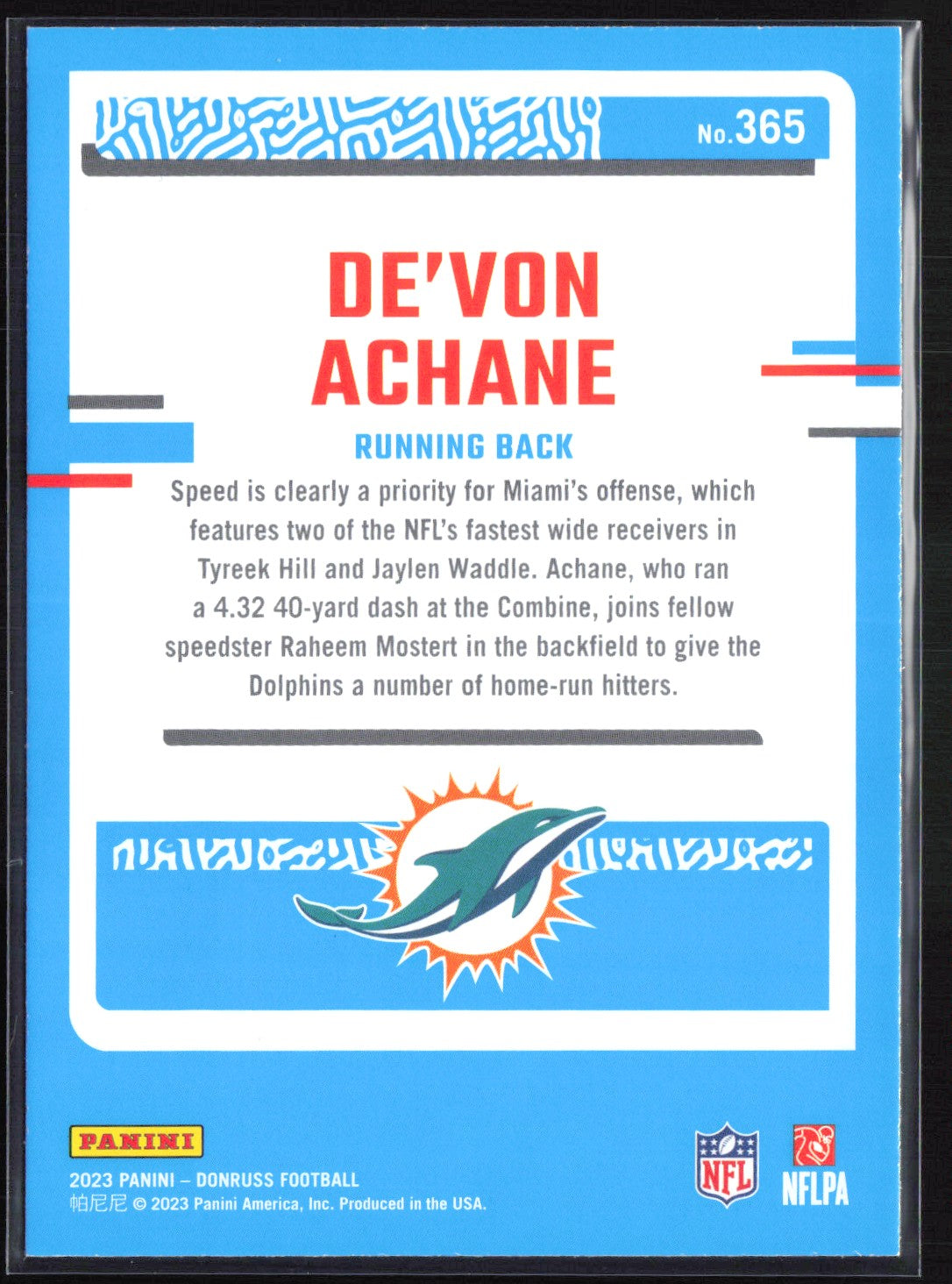 De'Von Achane RC