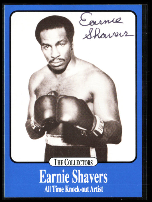 Earnie Shavers Auto w/COA