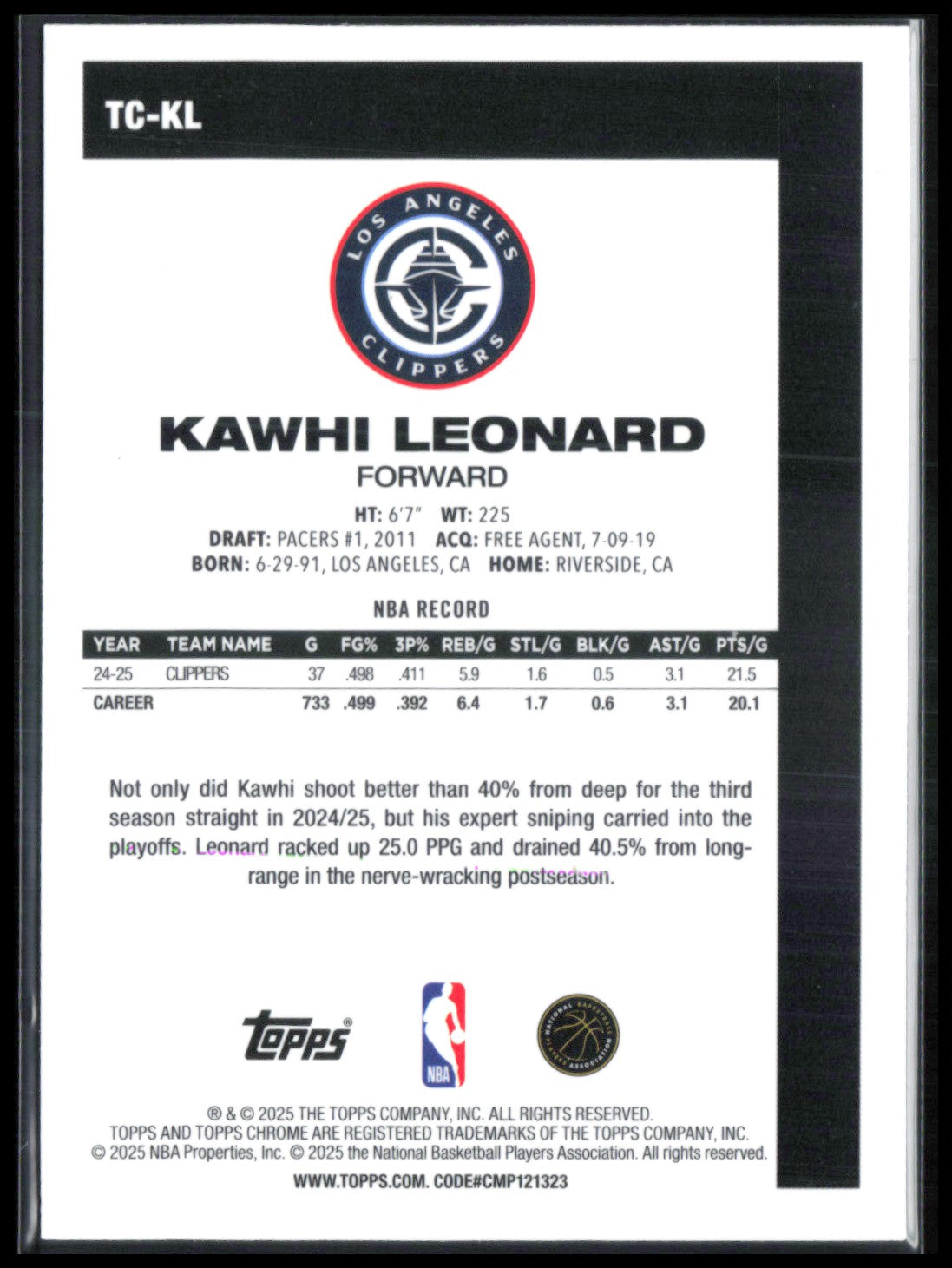 Kawhi Leonard Mojo
