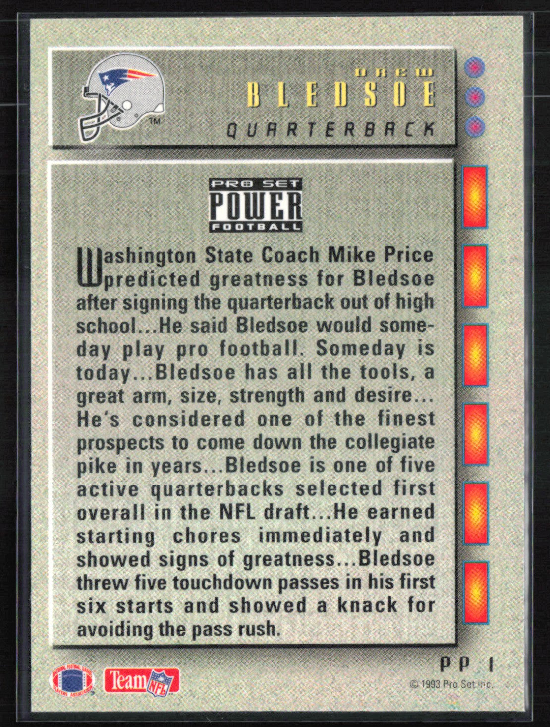 Drew Bledsoe Power Prospects 1993 Pro Set