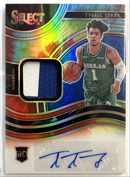 Tyrell Terry RC Patch Auto /25 Tie-Dye Prizm