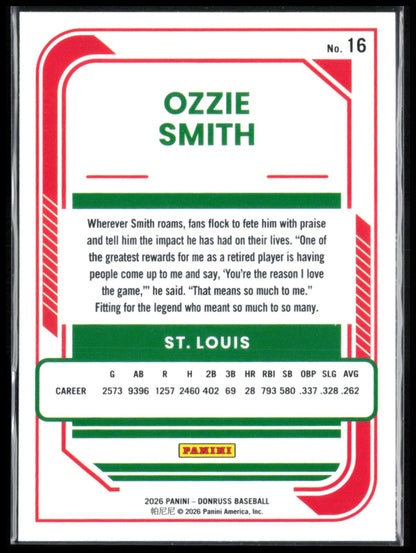 Ozzie Smith Green Laser