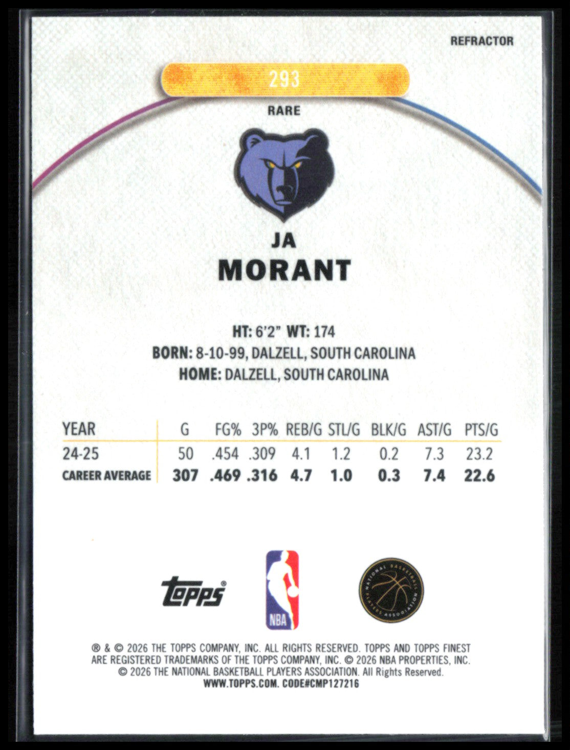 Ja Morant Refractor