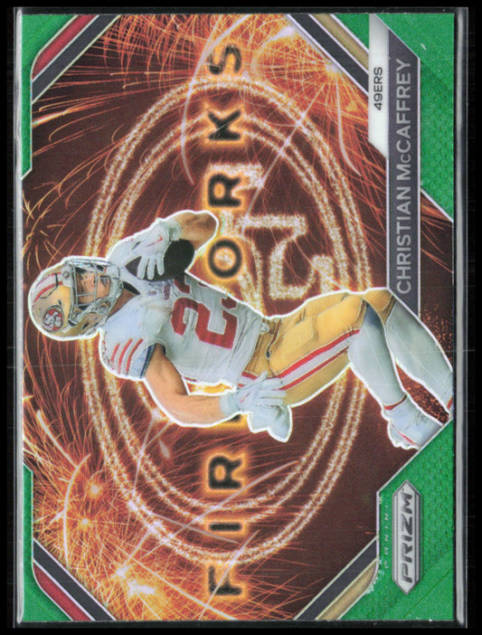 Christian McCaffrey Fireworks Green
