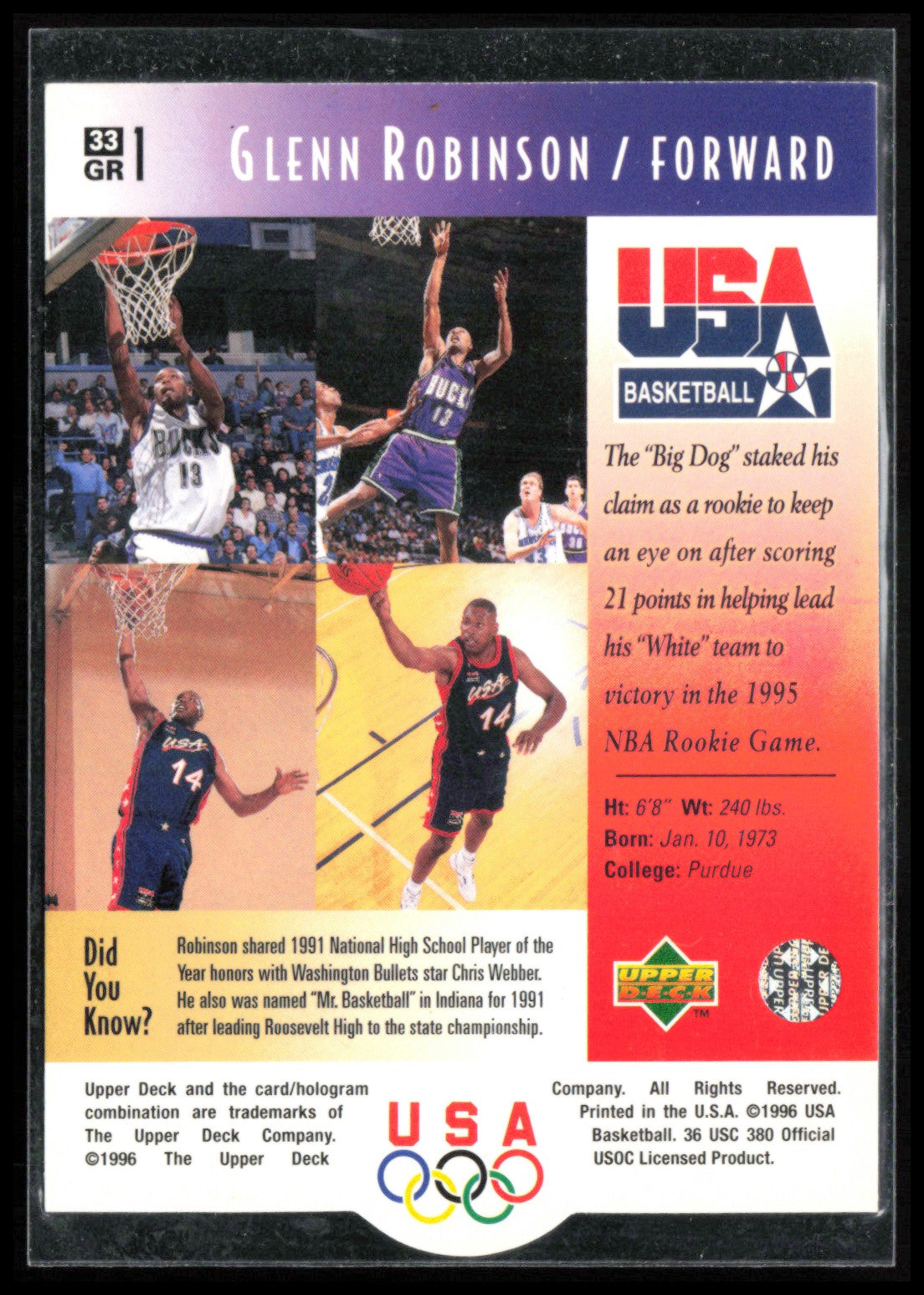 Glenn Robinson Team USA