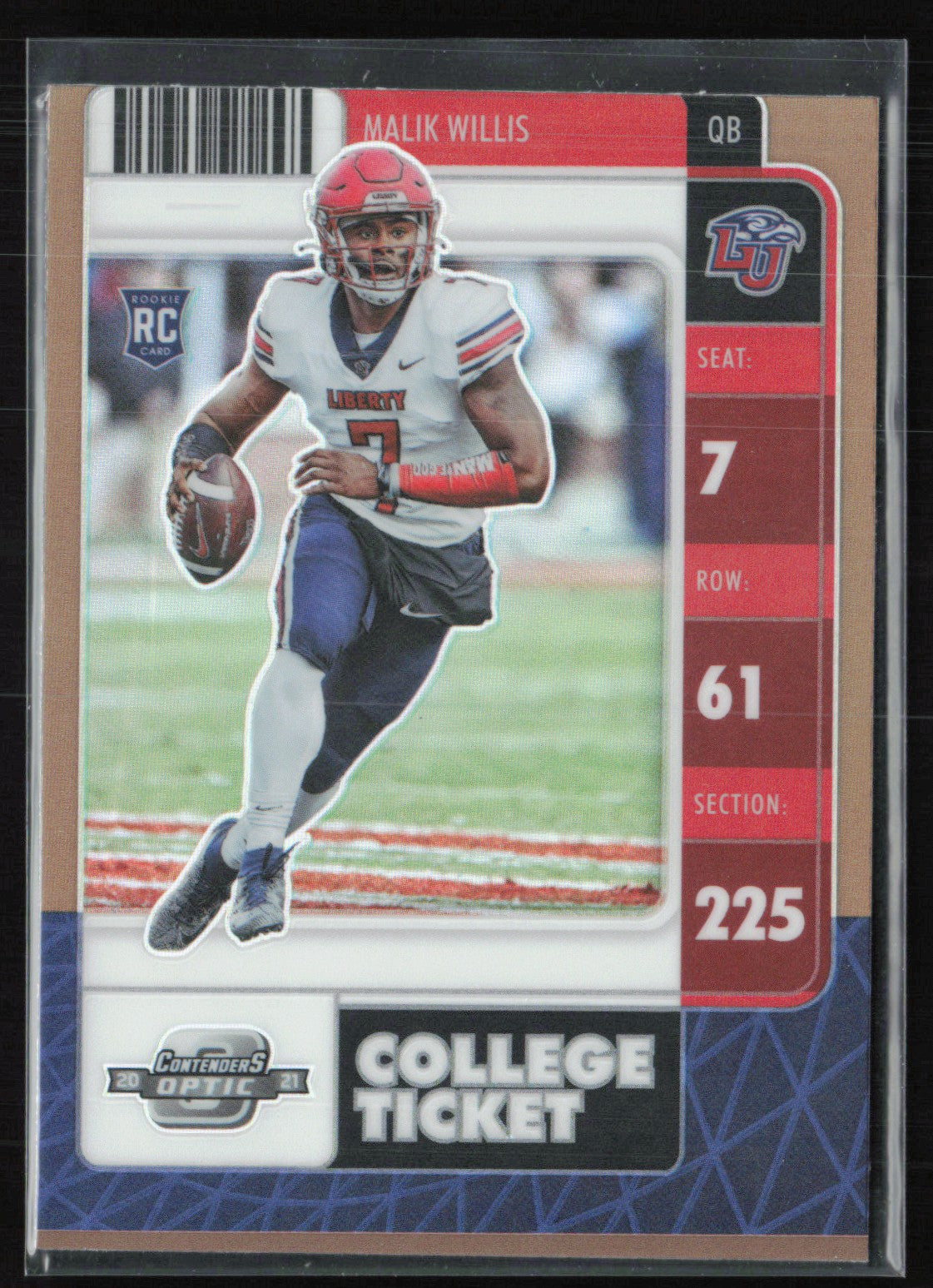 Malik Willis RC Bronze 2022 Contenders Optic Draft Picks