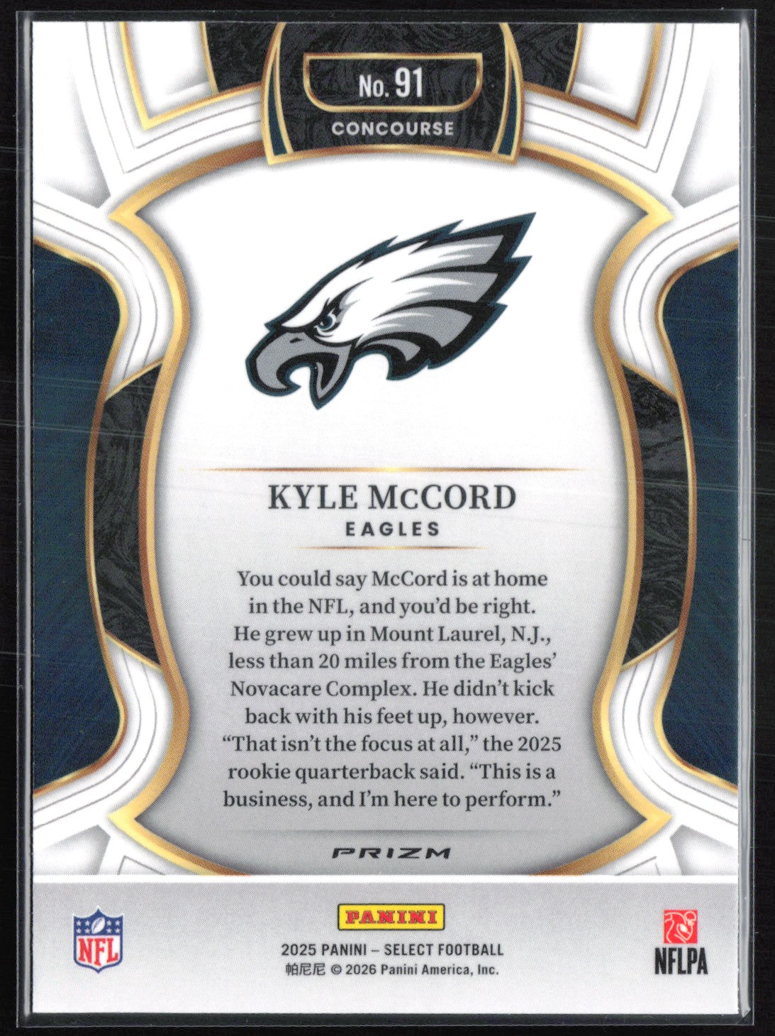 Kyle McCord RC Silver Prizm