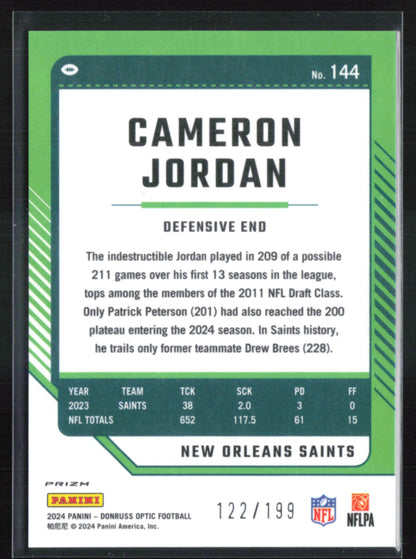 Cameron Jordan Blue Holo /199