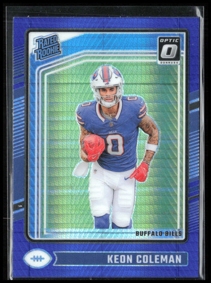 Keon Coleman RC Blue Hyper