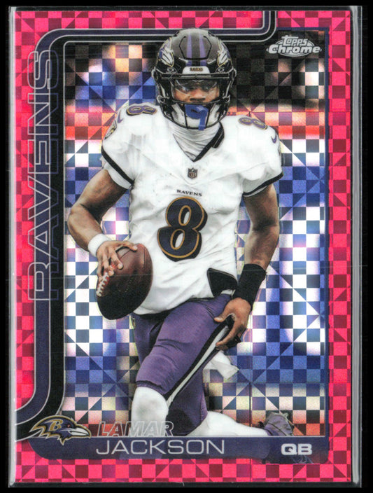 Lamar Jackson Pink X-Fractor