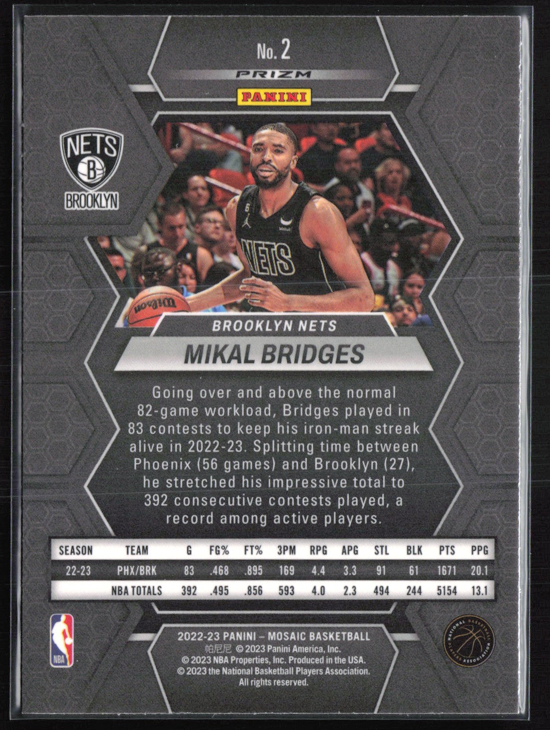 Mikal Bridges Green Mosaic
