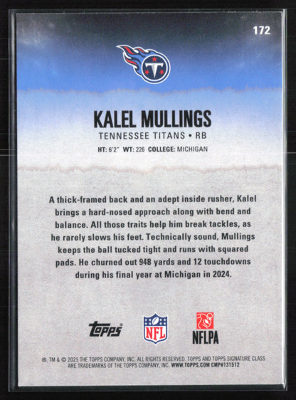 Kalel Mullings RC Green /150