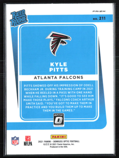 Kyle Pitts RC Blue Scope 2021 Optic Rated Rookie