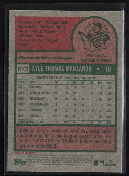 Kyle Manzardo RC