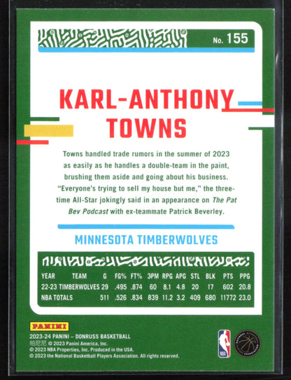 Karl-Anthony Towns Red Yellow Laser